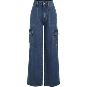 Cider Alessia Solid Cargo Jeans - Size XS